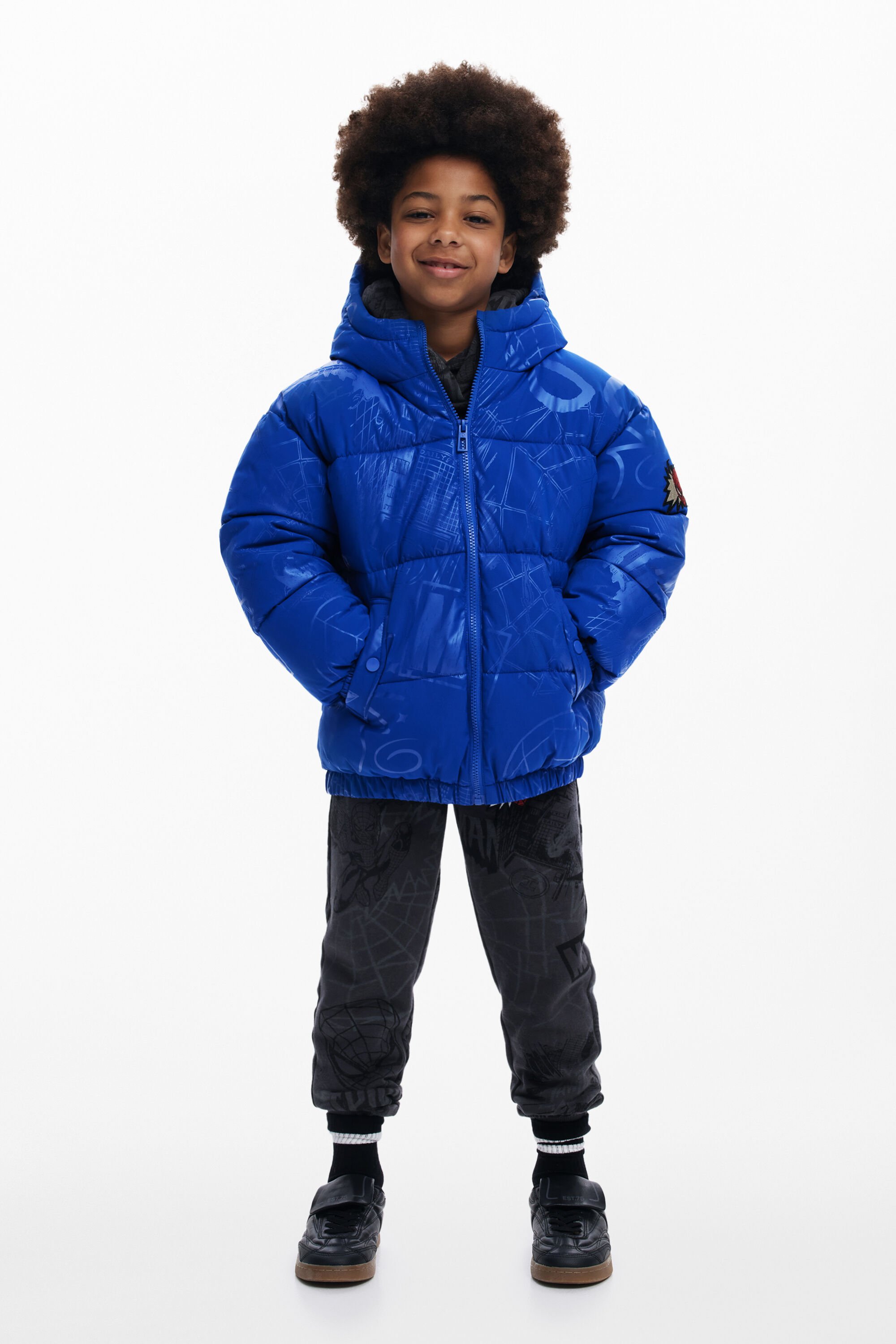 Desigual Gewatteerde Spiderman™-jas - BLUE