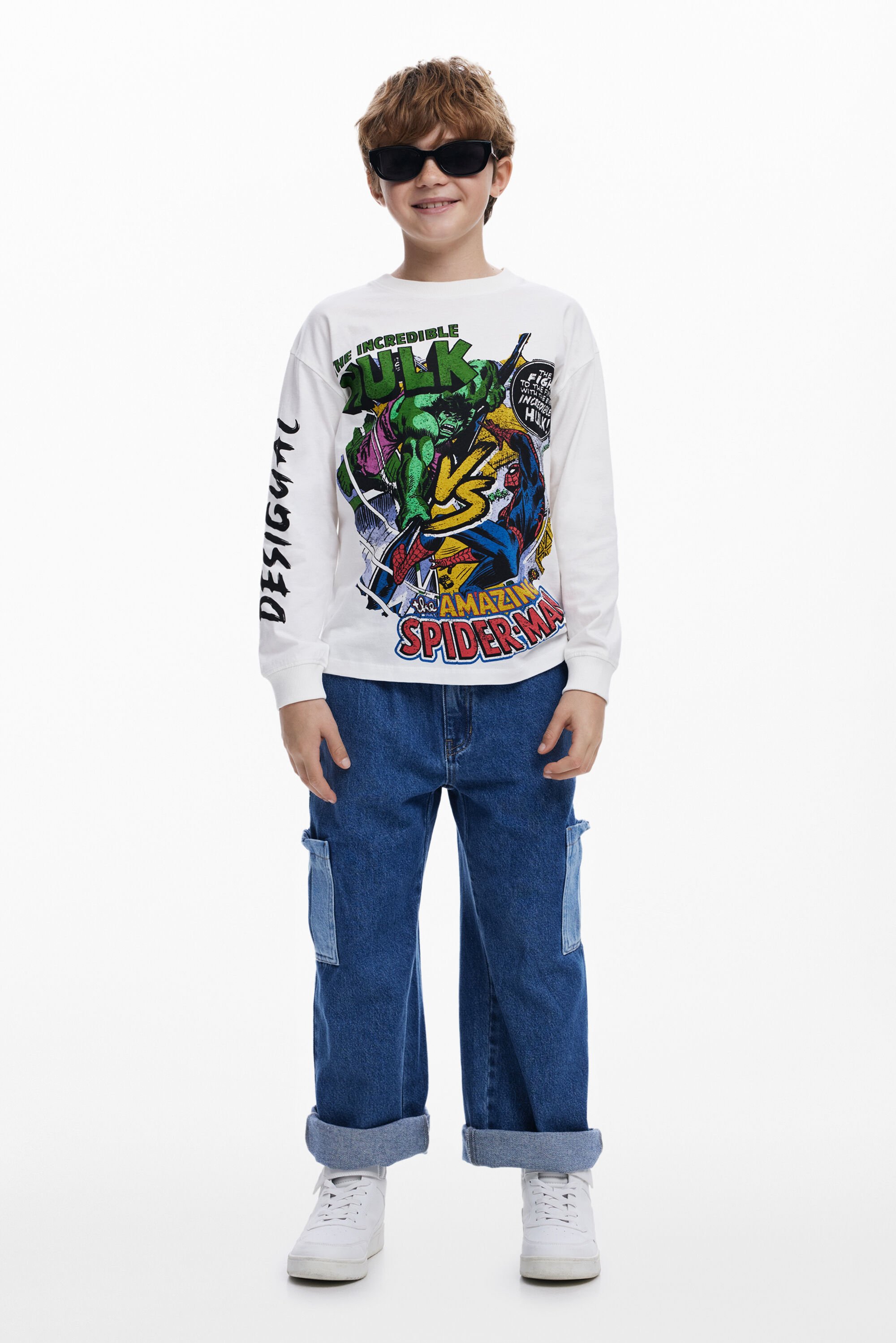 Desigual Marvel™ T-shirt met lange mouwen - WHITE