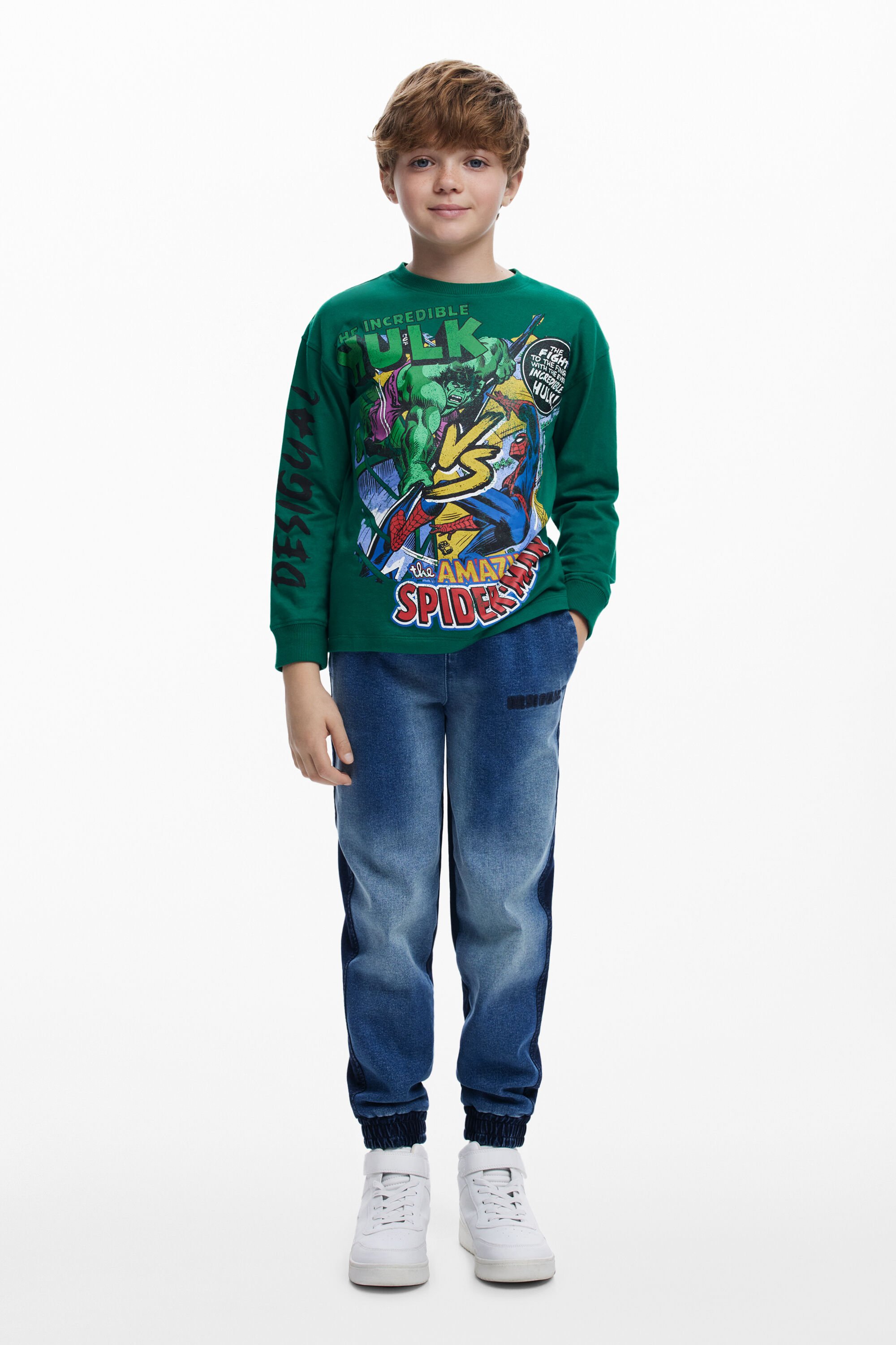 Desigual Marvel™ T-shirt met lange mouwen - GREEN