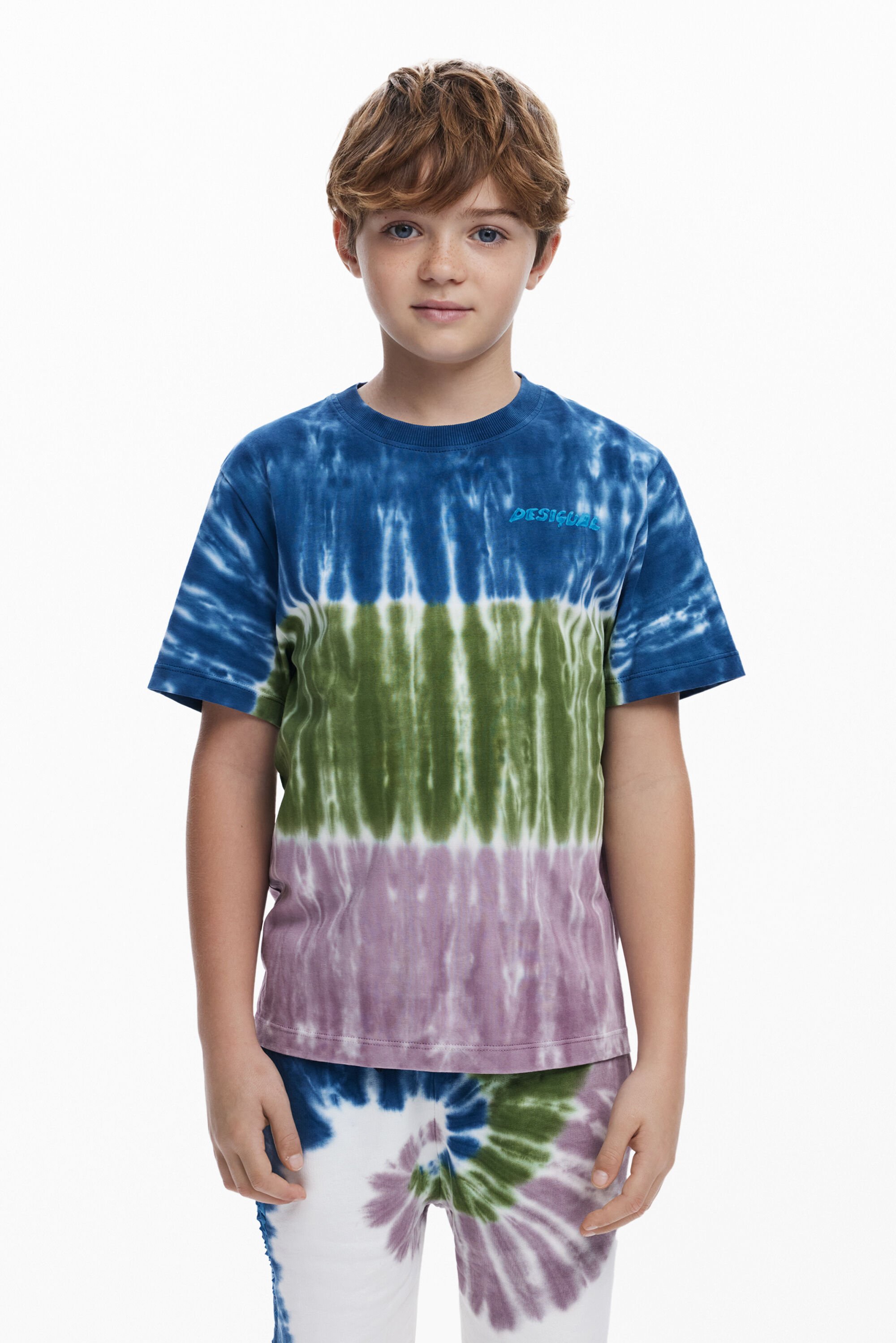 Desigual Tie-dye T-shirt - BROWN