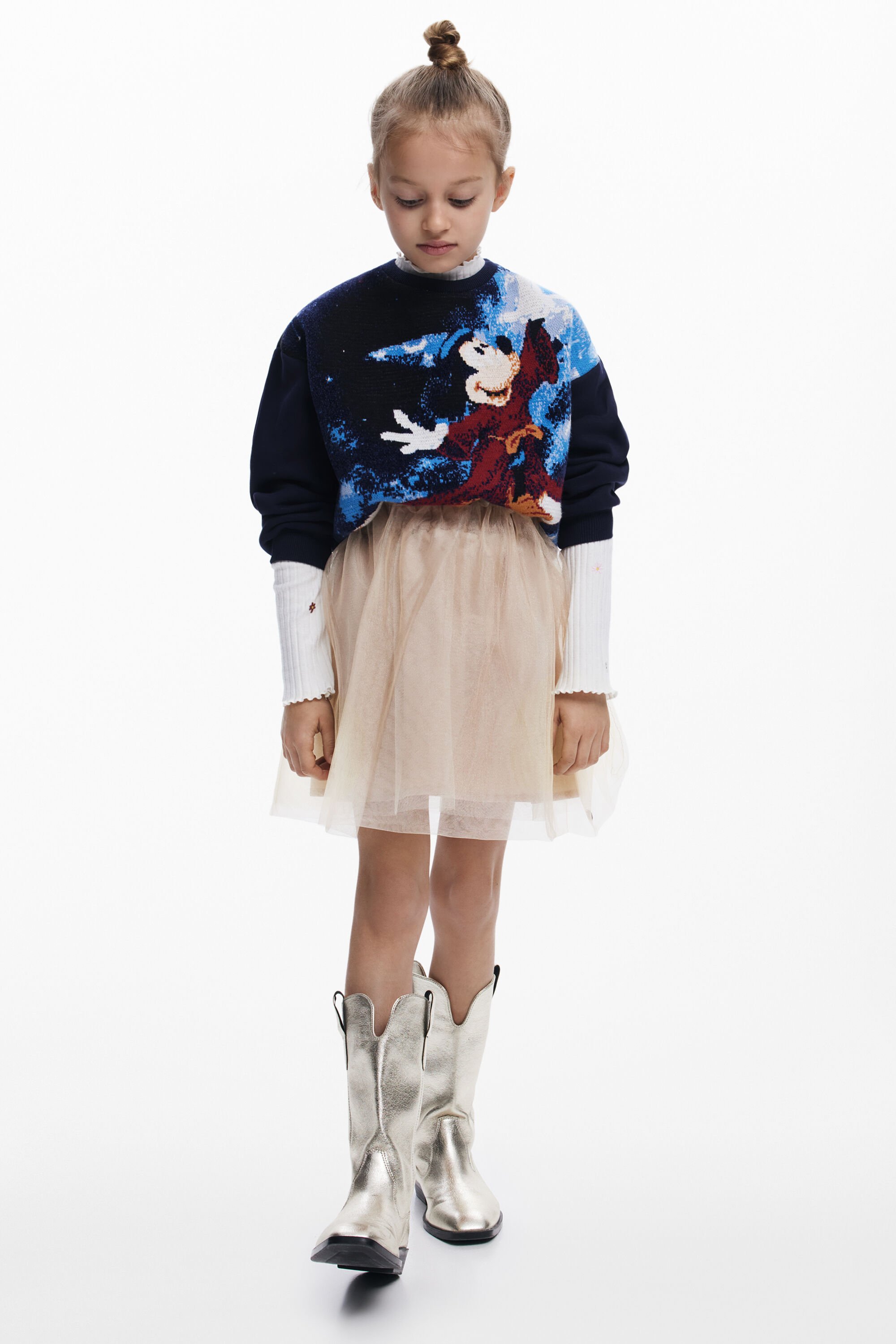 Desigual Ballerina tule minirok - WHITE