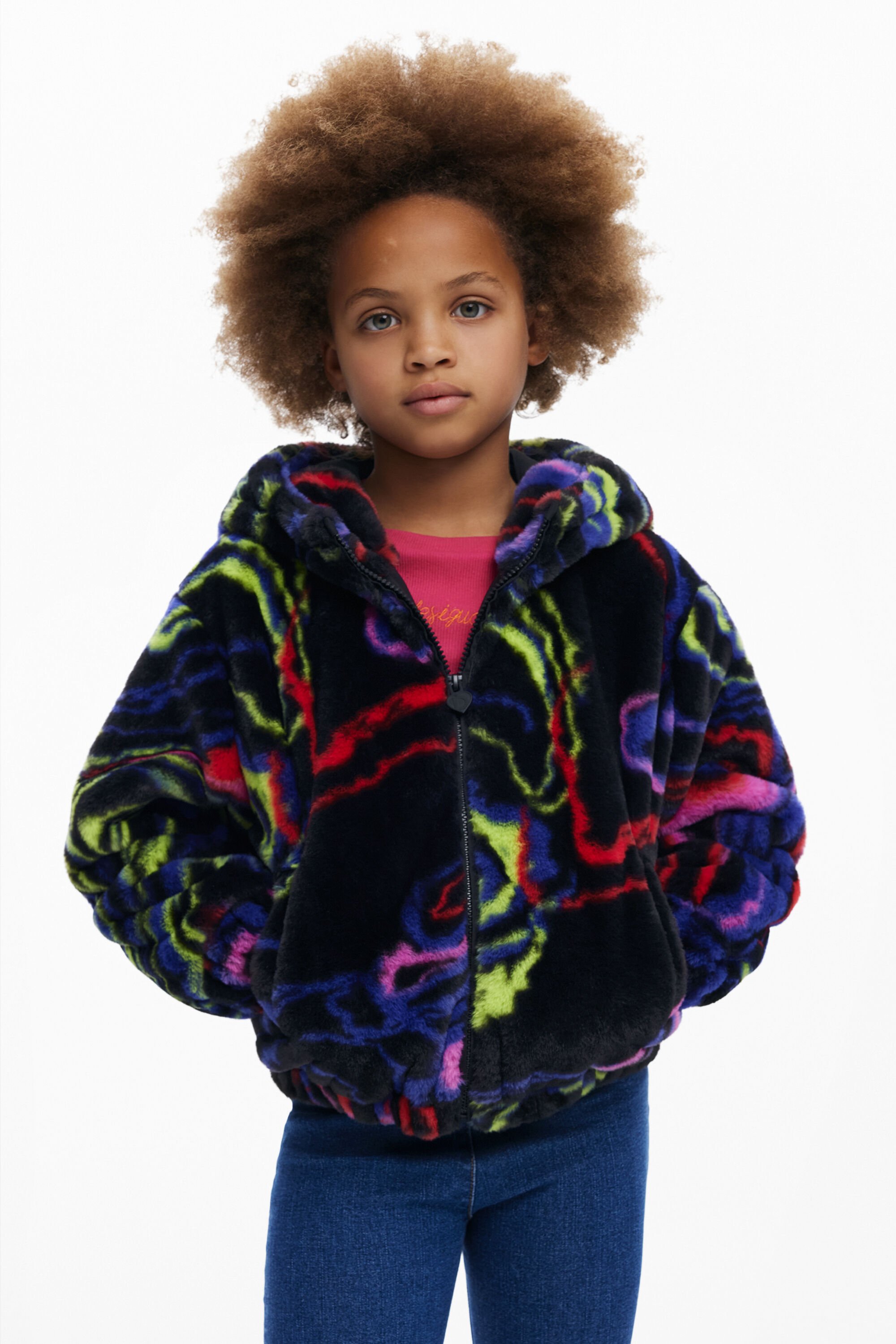 Desigual Regenboogbontjas - MATERIAL FINISHES