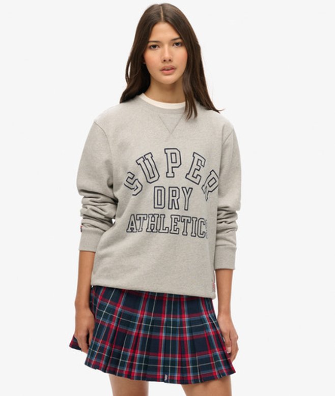 Superdry Geruite Minirok met Middelhoge Taille Blauw