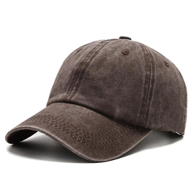 LChome Gewassen katoenen effen baseballpet retro verstelbare vaderhoeden cadeau voor mannen vrouwen koffie