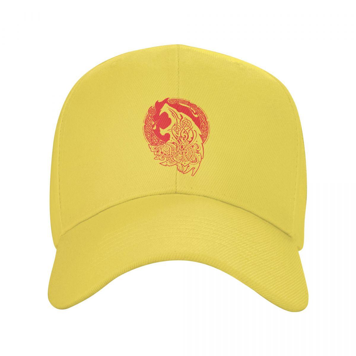 Beerloop Mode Unisex Viking Fenrir Wolf Print Baseball Cap Volwassen Valhalla Odin Verstelbare Dad Hat voor Unisex Vrouwen Sport Snapback Hoeden Adjustable Cap