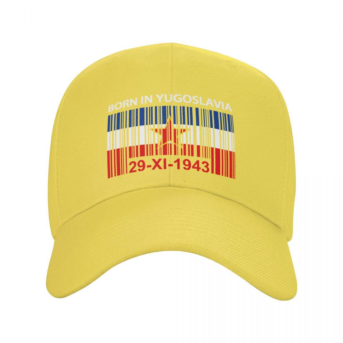 CAUSALXI Nieuwe Geboren In Joegoslavië Baseball Cap Vrouwen Unisex Verstelbare Vader Hoed Streetwear Zonnehoeden Snapback Caps Adjustable Cap