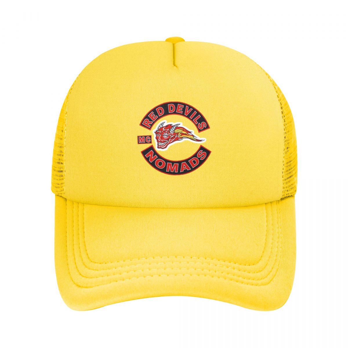 NOmo Home Rode Duivels Baseball Cap voor Unisex Vrouwen Bulk Snapback Trucker Hoeden Verstelbare Unisex Vissen Mesh-Back Hoeden Adjustable