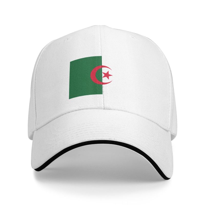 EUROLA Aangepaste vlag van Algerije Baseball Cap Zonwering Unisex Dames Verstelbare Algerijnse Patriottische Papa Hoed Herfst Baseball Cap
