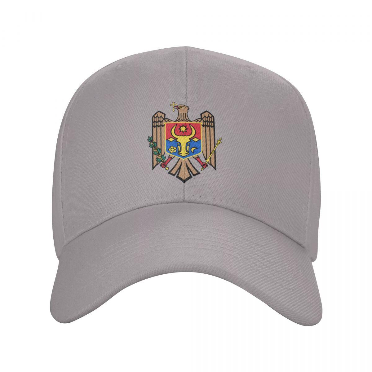 Colomi Punk Wapenschild van Moldavië Baseball Cap Unisex Volwassen Moldaviërs Vlag Verstelbare Papa Hoed voor Unisex Vrouwen Hip Hop Baseball Cap