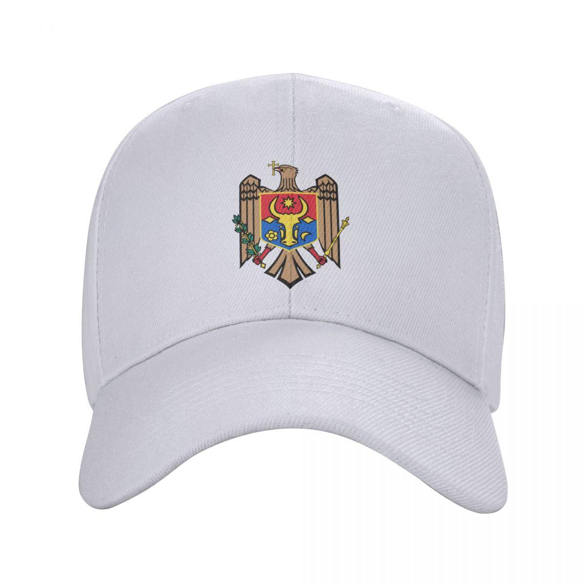Colomi Punk Wapenschild van Moldavië Baseball Cap Unisex Volwassen Moldaviërs Vlag Verstelbare Papa Hoed voor Unisex Vrouwen Hip Hop Baseball Cap