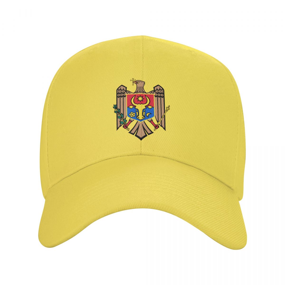 Colomi Punk Wapenschild van Moldavië Baseball Cap Unisex Volwassen Moldaviërs Vlag Verstelbare Papa Hoed voor Unisex Vrouwen Hip Hop Baseball Cap