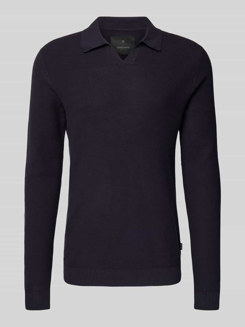 Jack & Jones Trui met polokraag JPRBLAEASTON KNIT SPLIT NECK LS SN