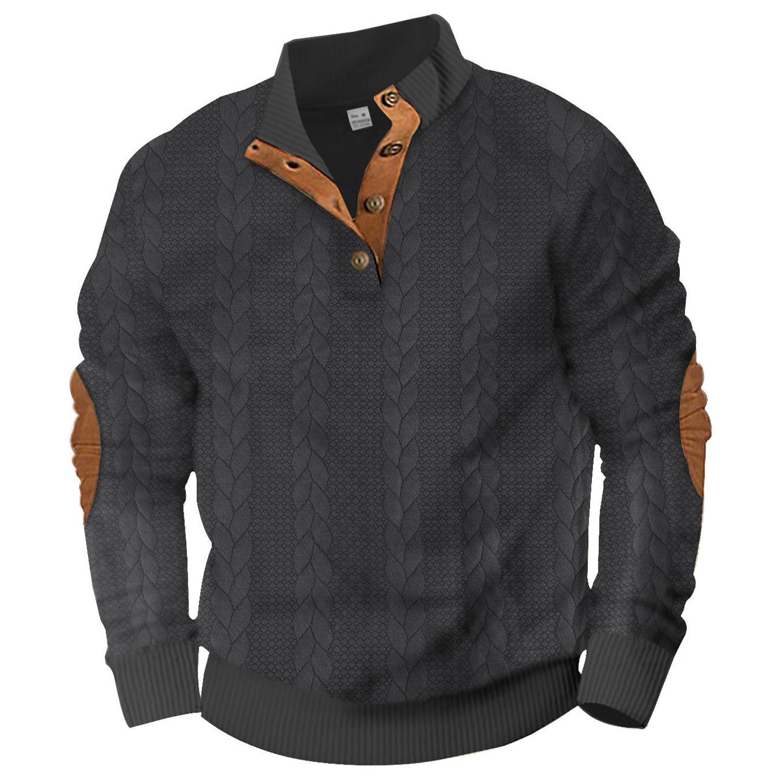 Challenge Heren Sweatshirt met Staande Kraag Is Buiten Casual Truien Tops S