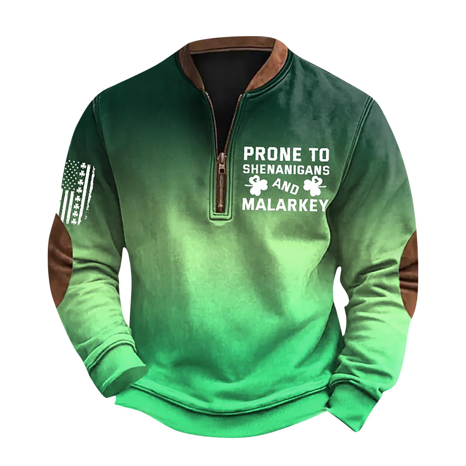 Ren Beauty Heren Retro Casual Gradient Bedrukt Sweatshirt XL