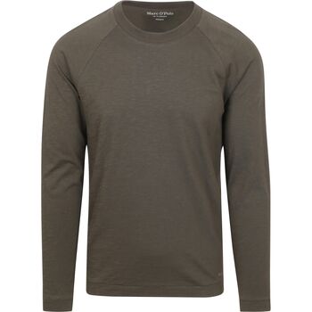 Marc O'Polo T-Shirt Lange Mouw  Longsleeve T-Shirt Copley Bruin