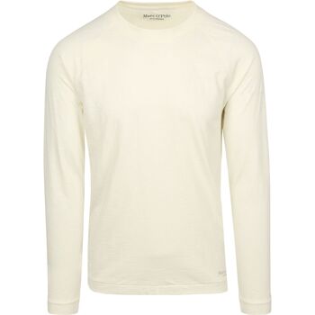 Marc O'Polo T-Shirt Lange Mouw  Longsleeve T-Shirt Off White