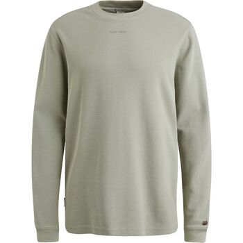 Cast Iron T-Shirt Lange Mouw  Longsleeve T-shirt Waffle Lichtgroen