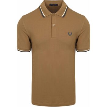 Fred Perry Polo Shirt Korte Mouw  Polo Twin Tipped M3600 Bruin Z60