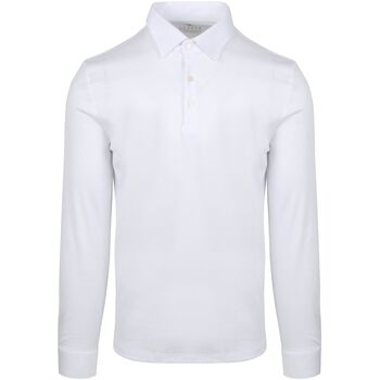 Desoto Polo Shirt Lange Mouw  Longsleeve Poloshirt Essential Wit