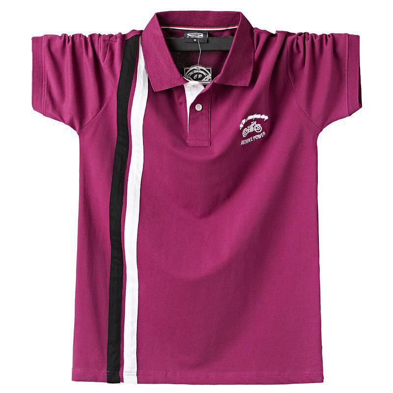 Phoca largha Heren poloshirt met korte mouwen, zomerkatoen, zakelijk casual merkborduurwerk POLO-top, plus maat 6XL