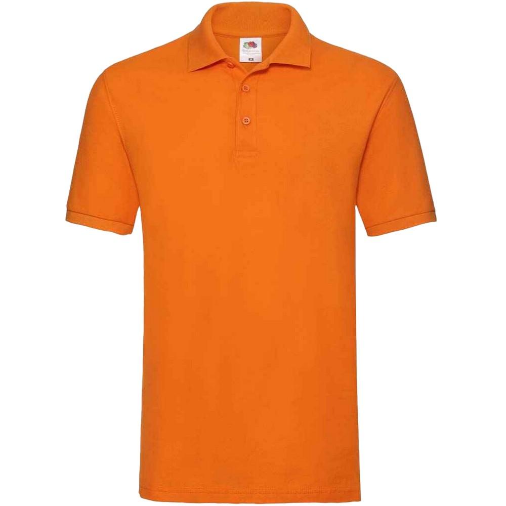 Fruit Of The Loom Mens Premium Cotton Pique Polo Shirt XXL