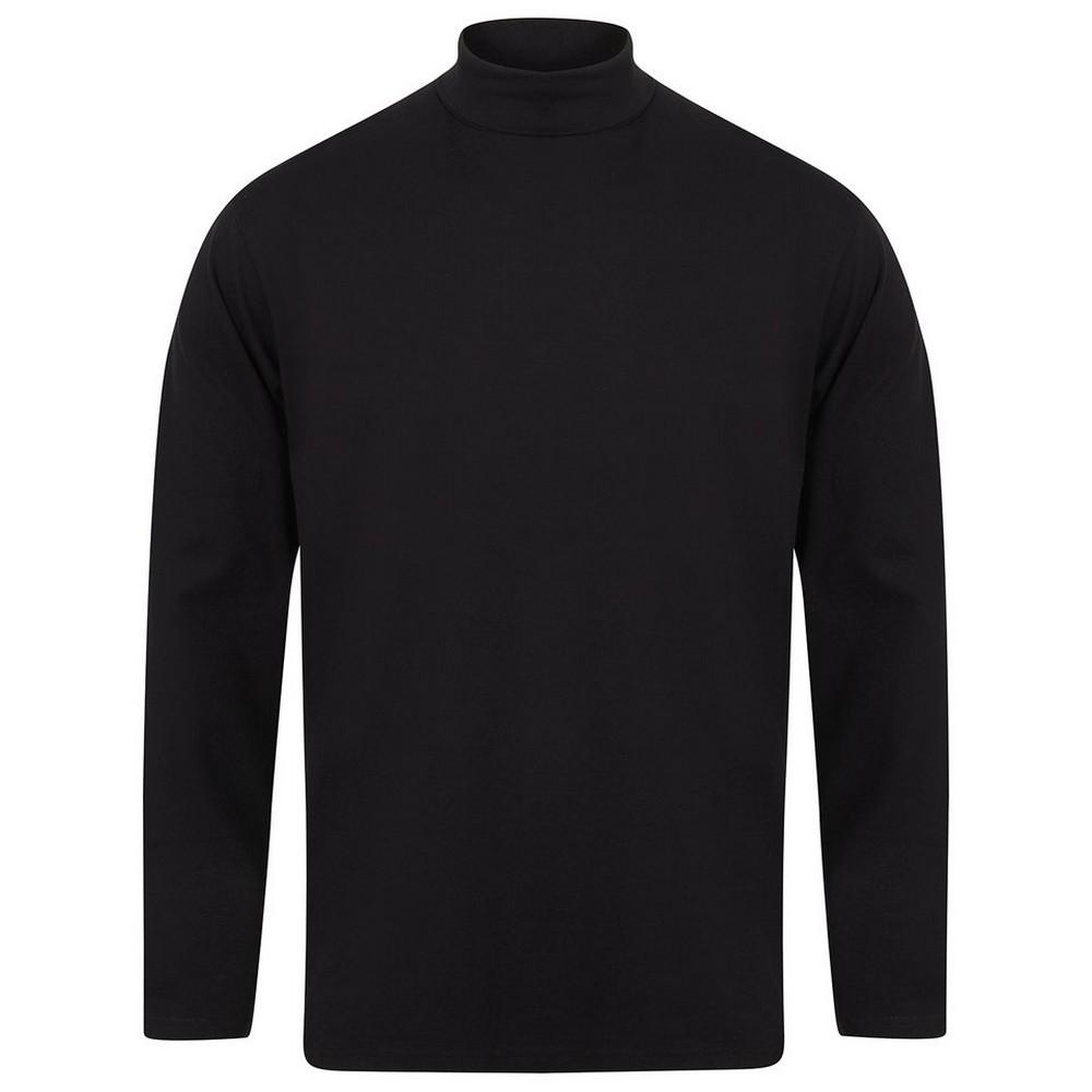 Henbury heren top met lange mouwen en col M
