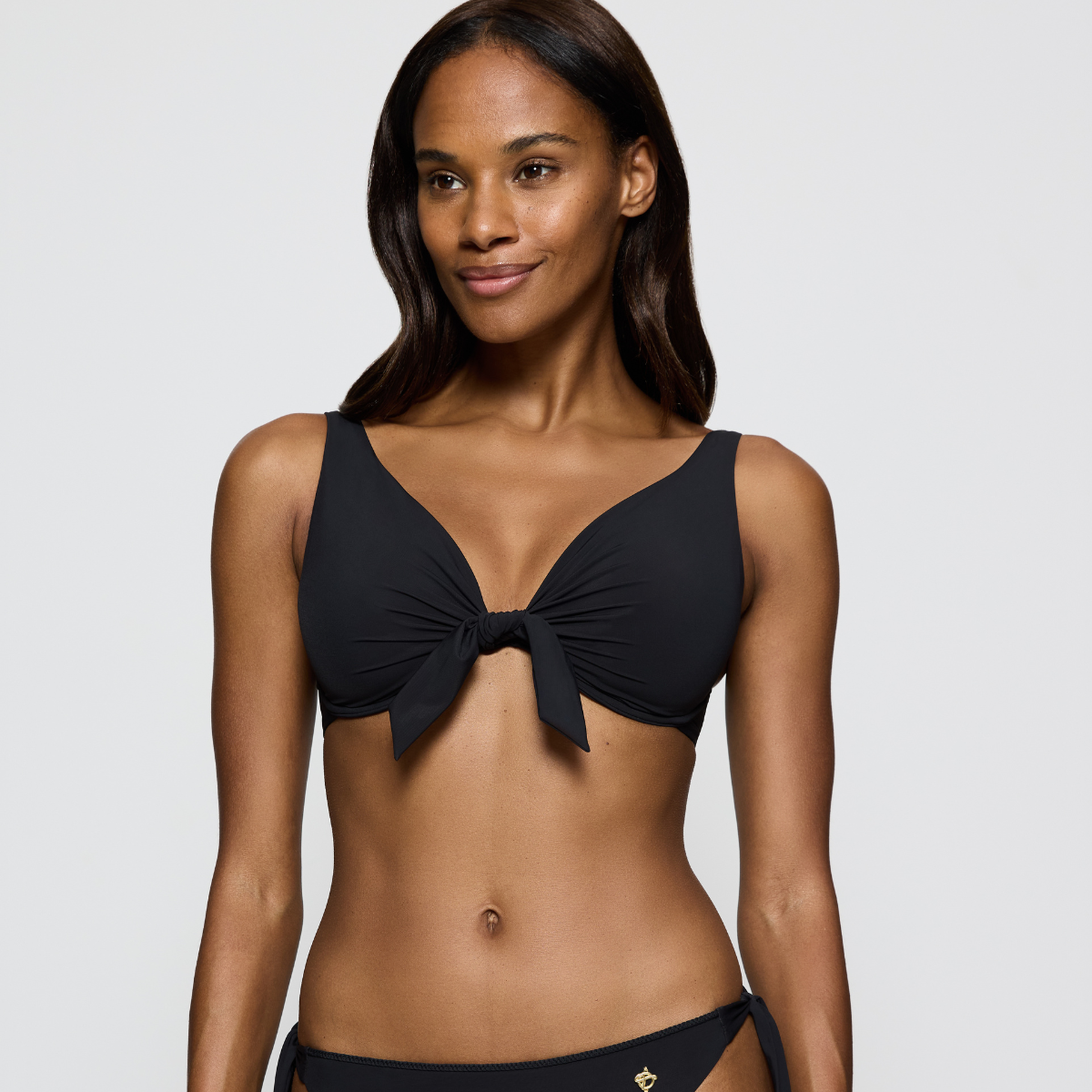Triumph Summer Twist bikinitop met beugel, zwart