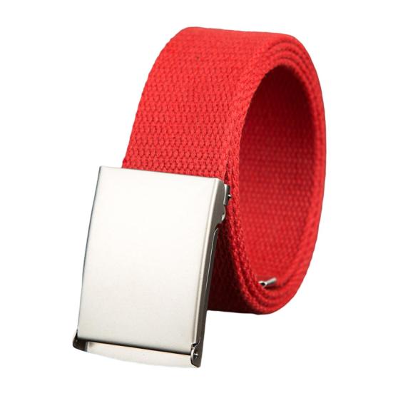 Mieshangle Tailleriem Prachtig cadeau Comfortabel canvas Brede metalen gesp Broekriem Kostuumaccessoire 110cm