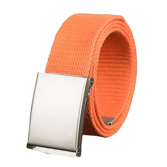 Mieshangle Tailleriem Prachtig cadeau Comfortabel canvas Brede metalen gesp Broekriem Kostuumaccessoire 110cm