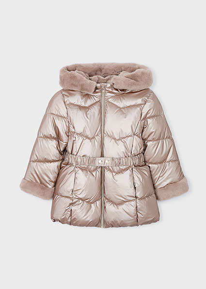 Mayoral winter winterjas meisjes - bruin - glossy
