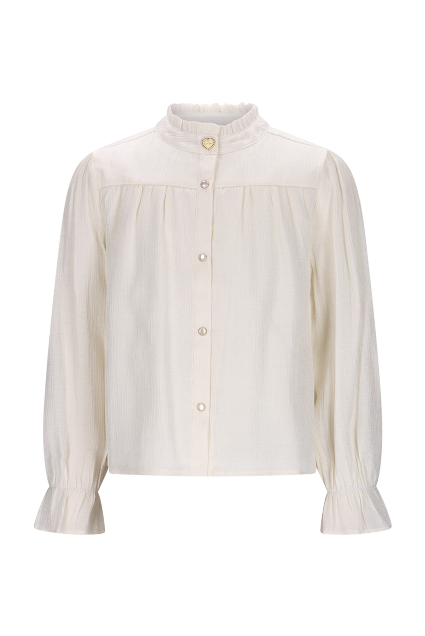 Le Chic winter blouse meisjes - wit - Eclaire