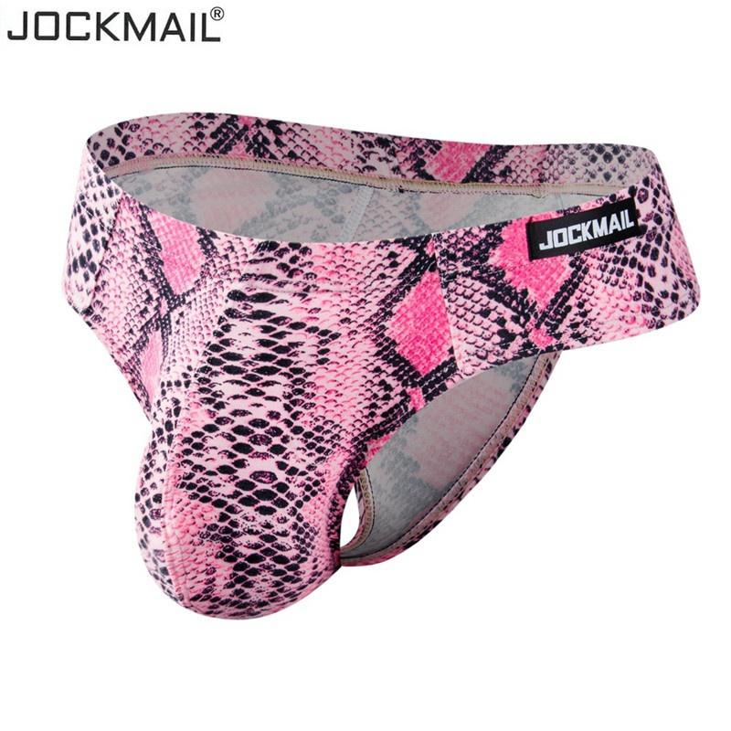 SDS003 Heren luipaard bedrukt ondergoed bikini zwembroek badpak zakje lage taille slip XL roze
