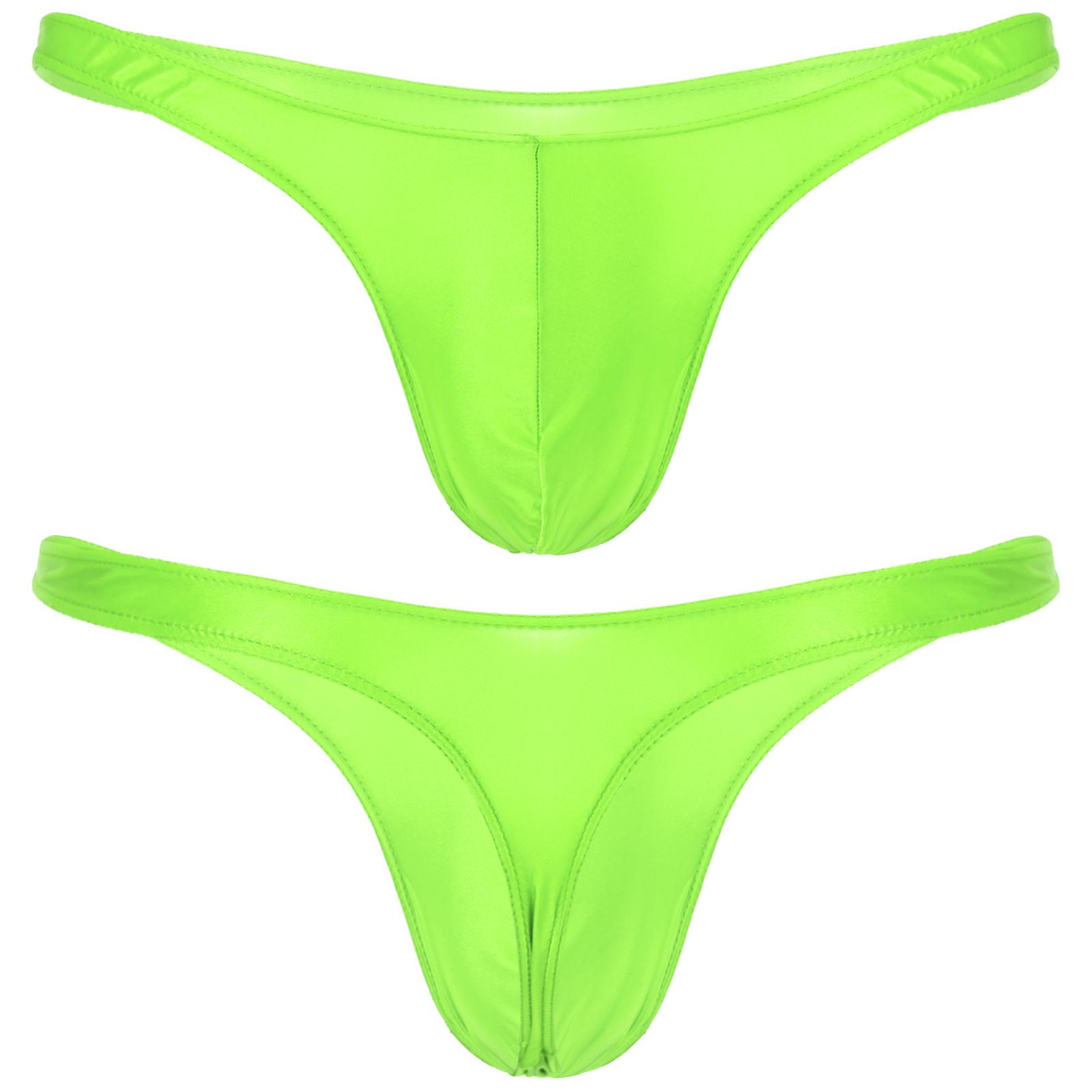 Sxiwei Badkleding Heren Zwempak Glanzend Uitstulping Pouch Strings Mini Bikini Ondergoed Lage Taille Slips Ondergoed Badkleding Badslips Onderbroeken XL