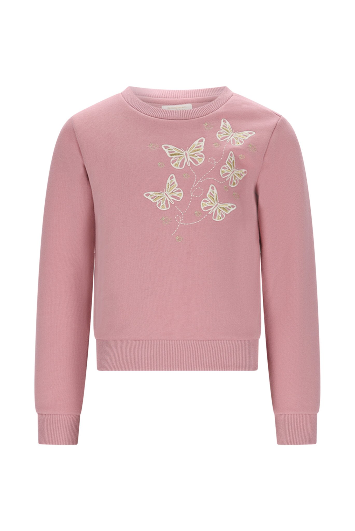 Le Chic winter sweater meisjes - roze - Odette - vlinders