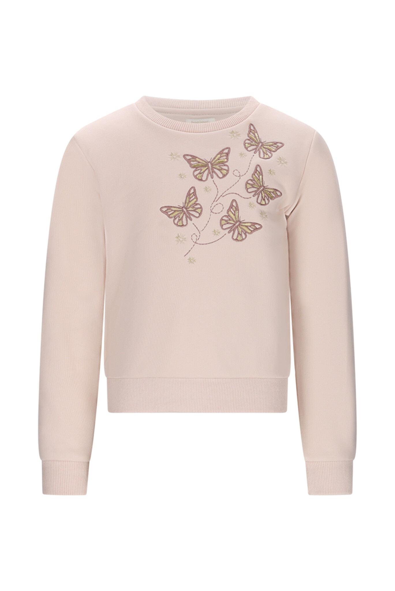 Le Chic winter sweater meisjes - zacht bruin - Odette - vlinders