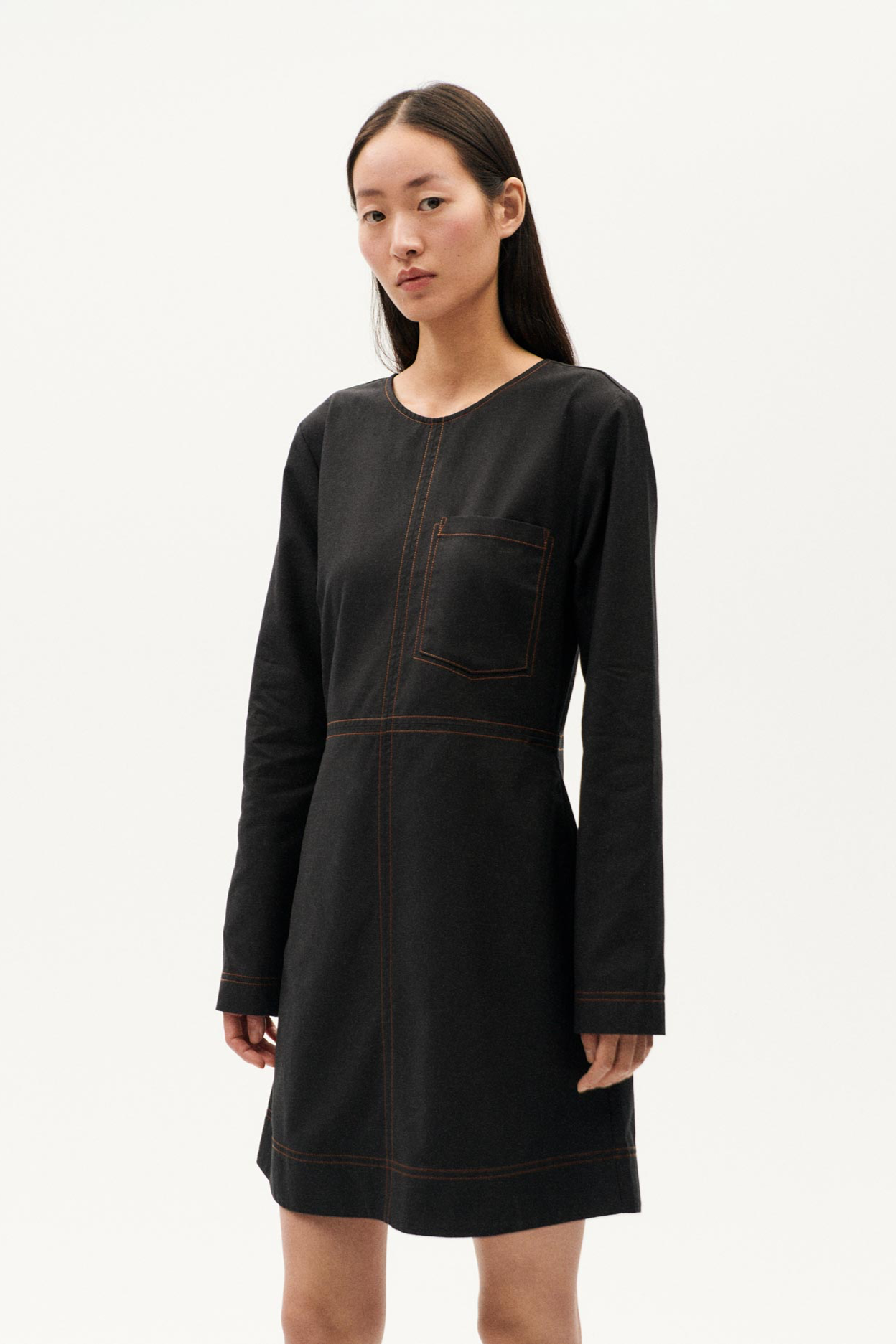 Thinking mu Damen vegan Kleid Melissa Schwarz