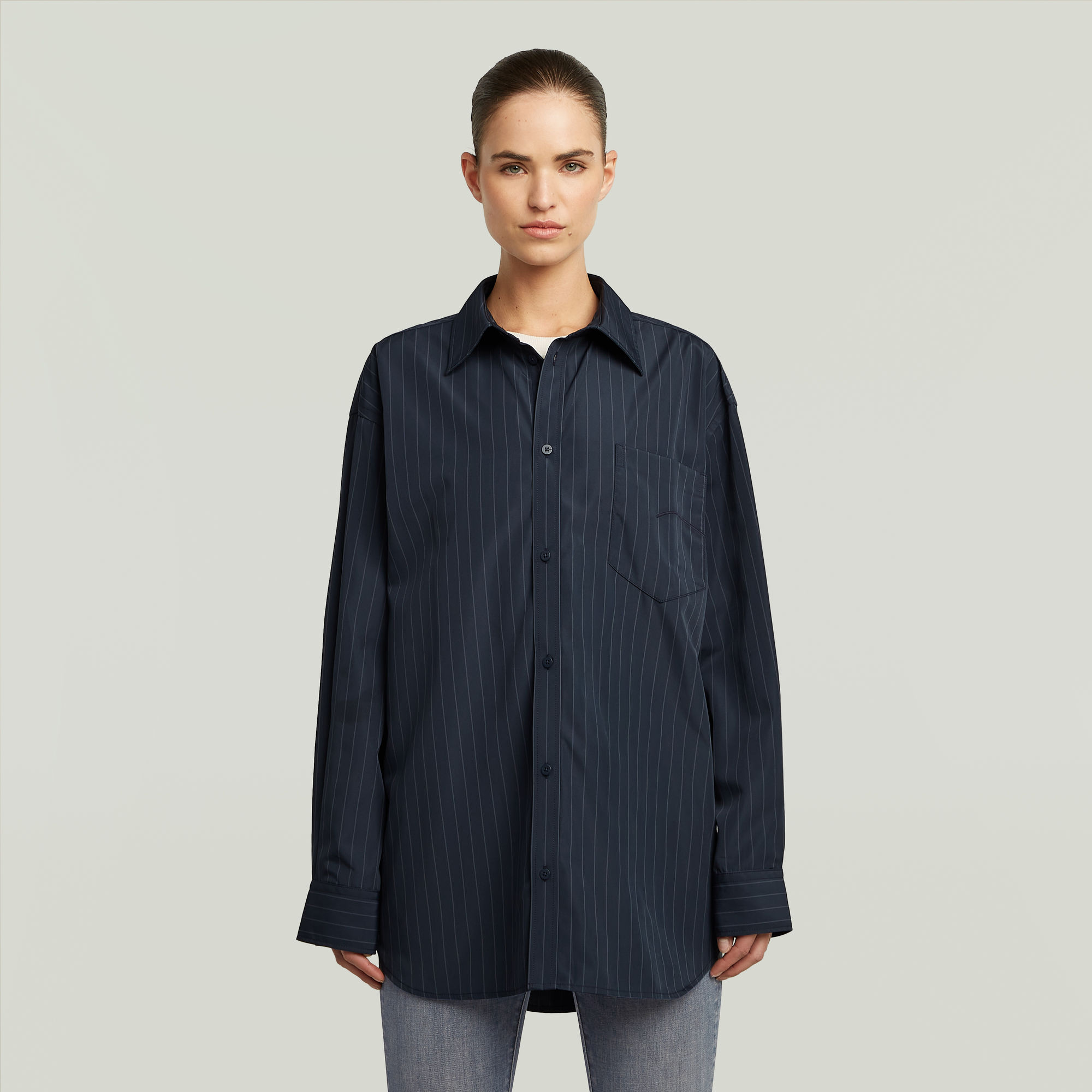 G-Star RAW Oversized Long Overhemd - Meerkleurig - Dames