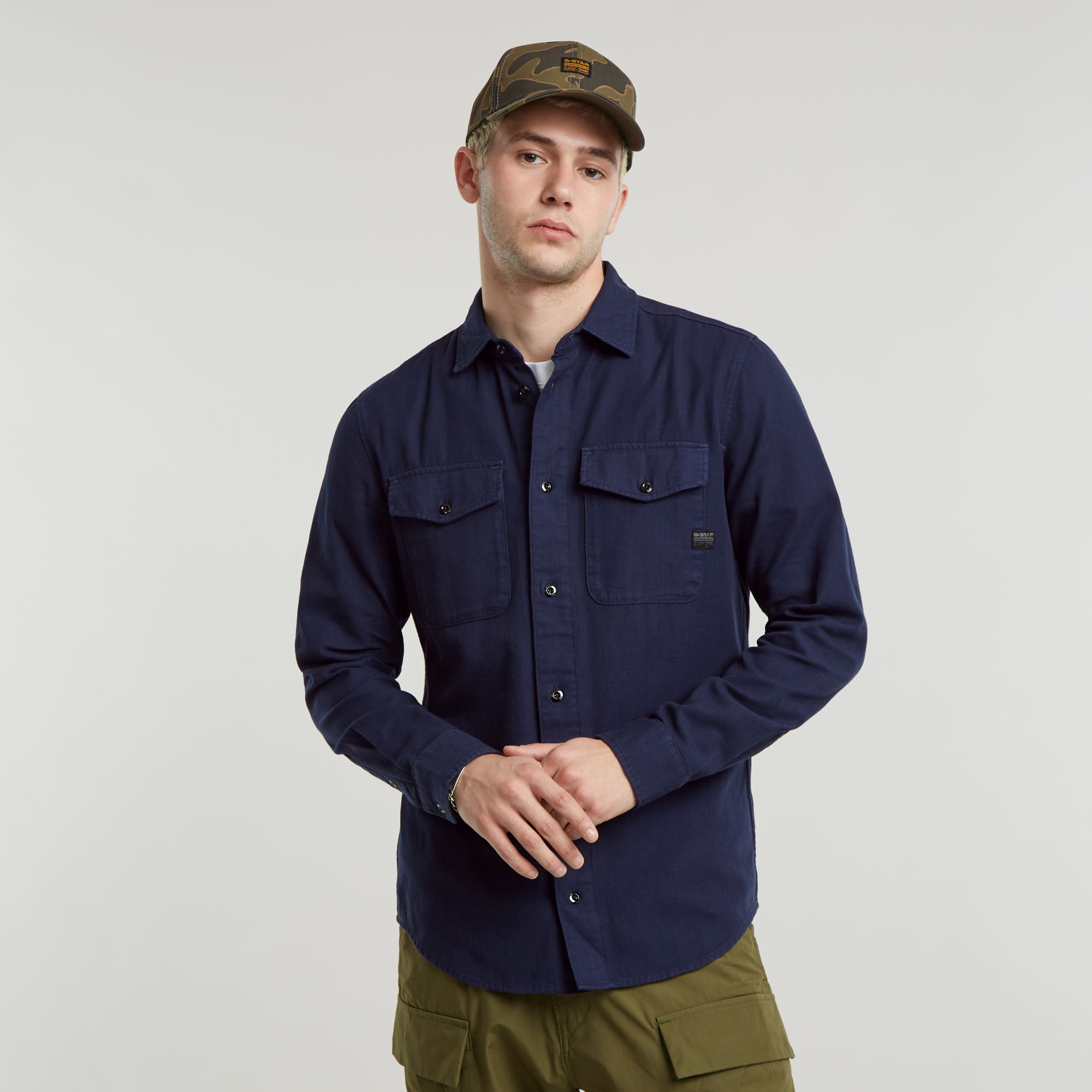 G-Star RAW Marine Slim Shirt - Donkerblauw - Heren