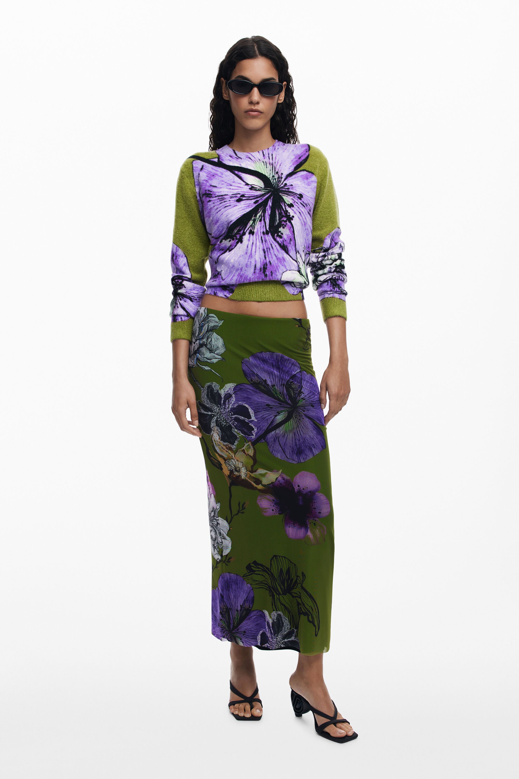 Desigual Rok ontworpen door Mr. Christian Lacroix - GREEN