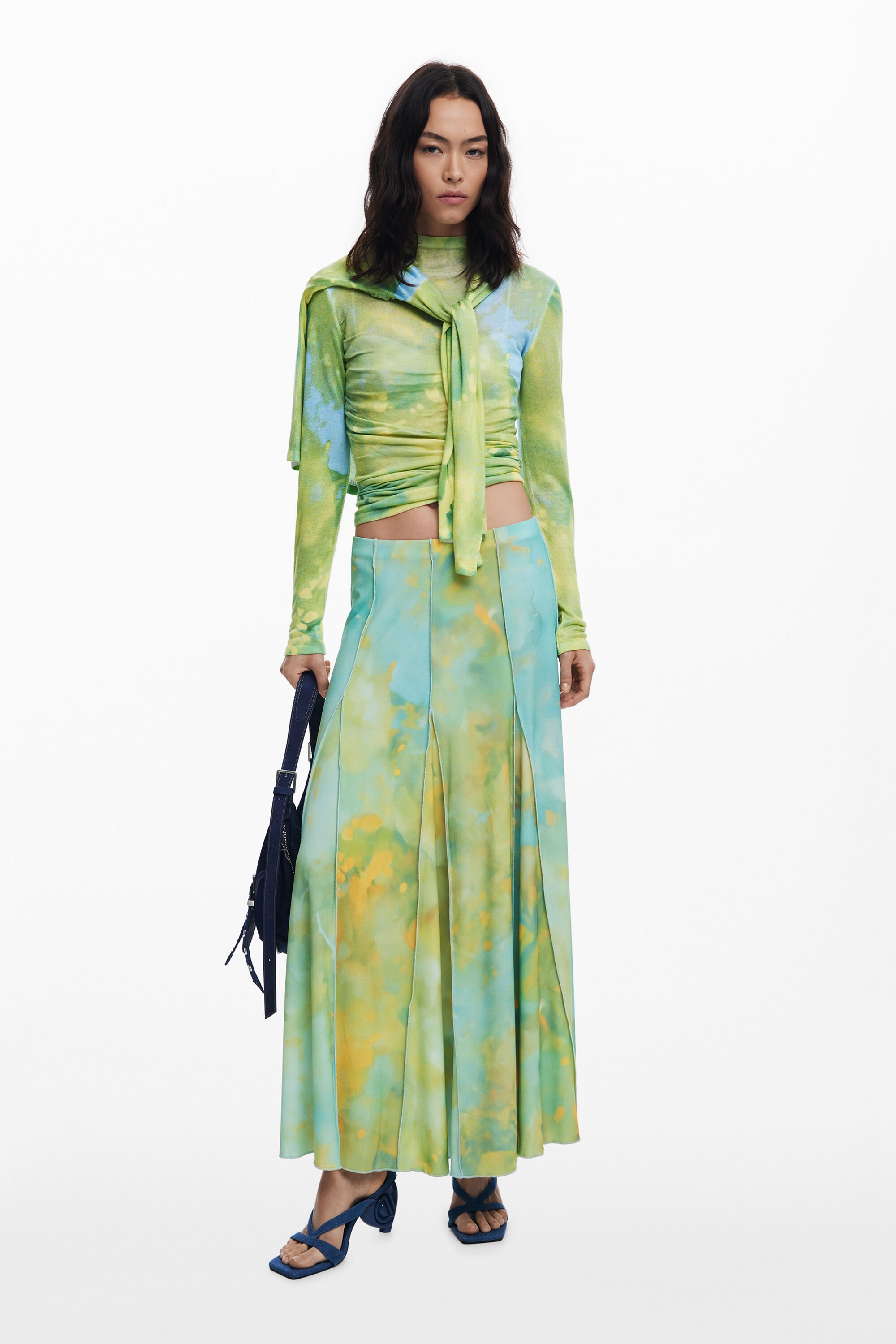 Desigual Lange godetrok - BLUE