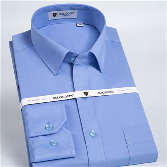 NK-Fashion-9 Hoogwaardig heren formeel overhemd met lange mouwen, wit XL
