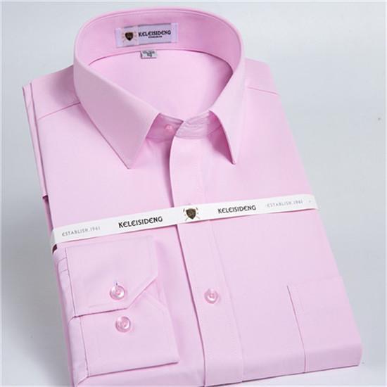 NK-Fashion-9 Hoogwaardig heren formeel overhemd met lange mouwen, wit 4XL