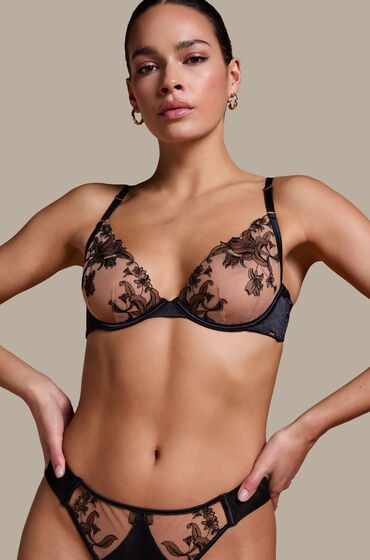 Hunkemöller Niet-voorgevormde beugel bh Anouk Zwart