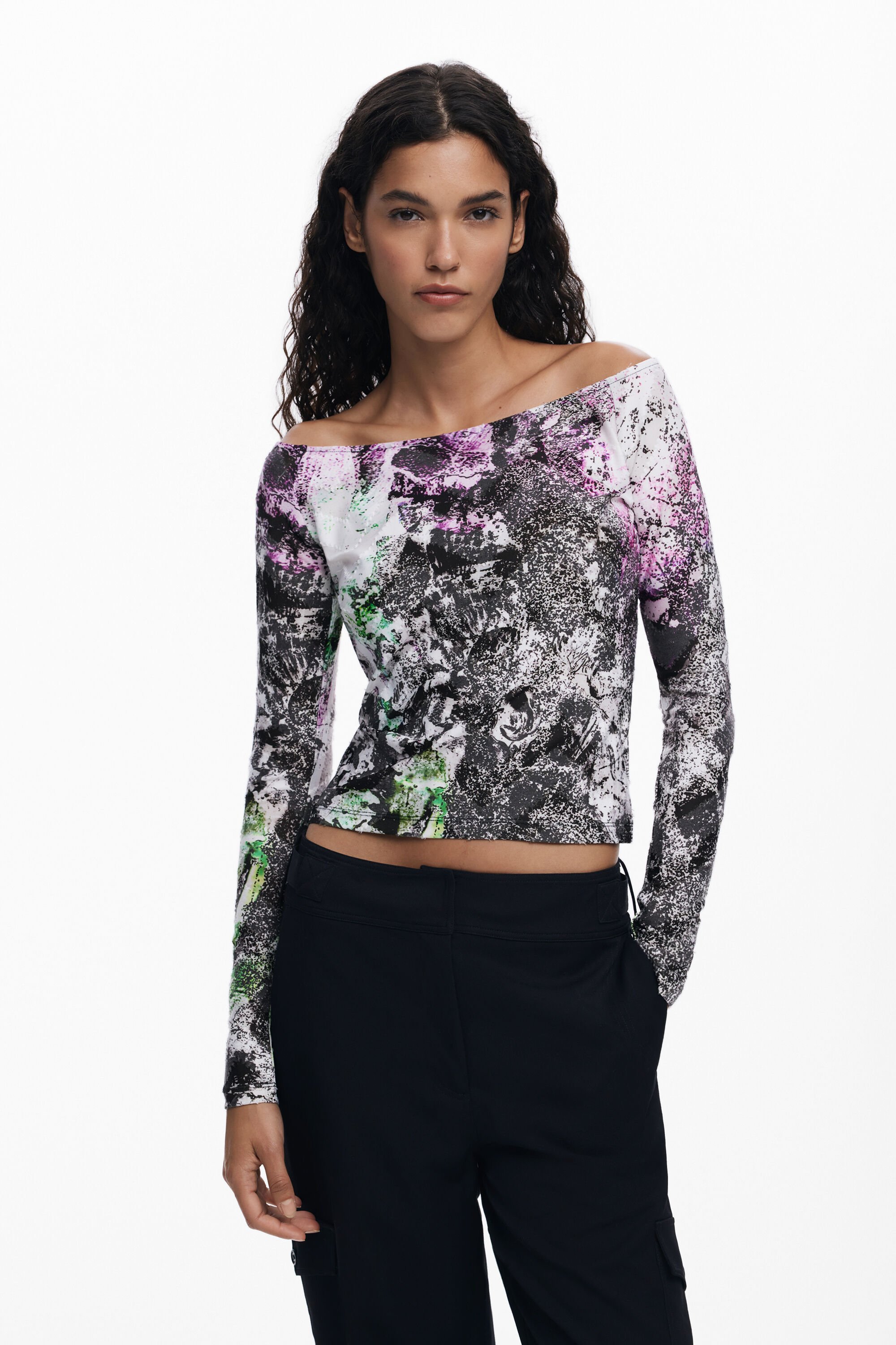 Desigual T-shirt ontworpen door Mr. Christian Lacroix - RED