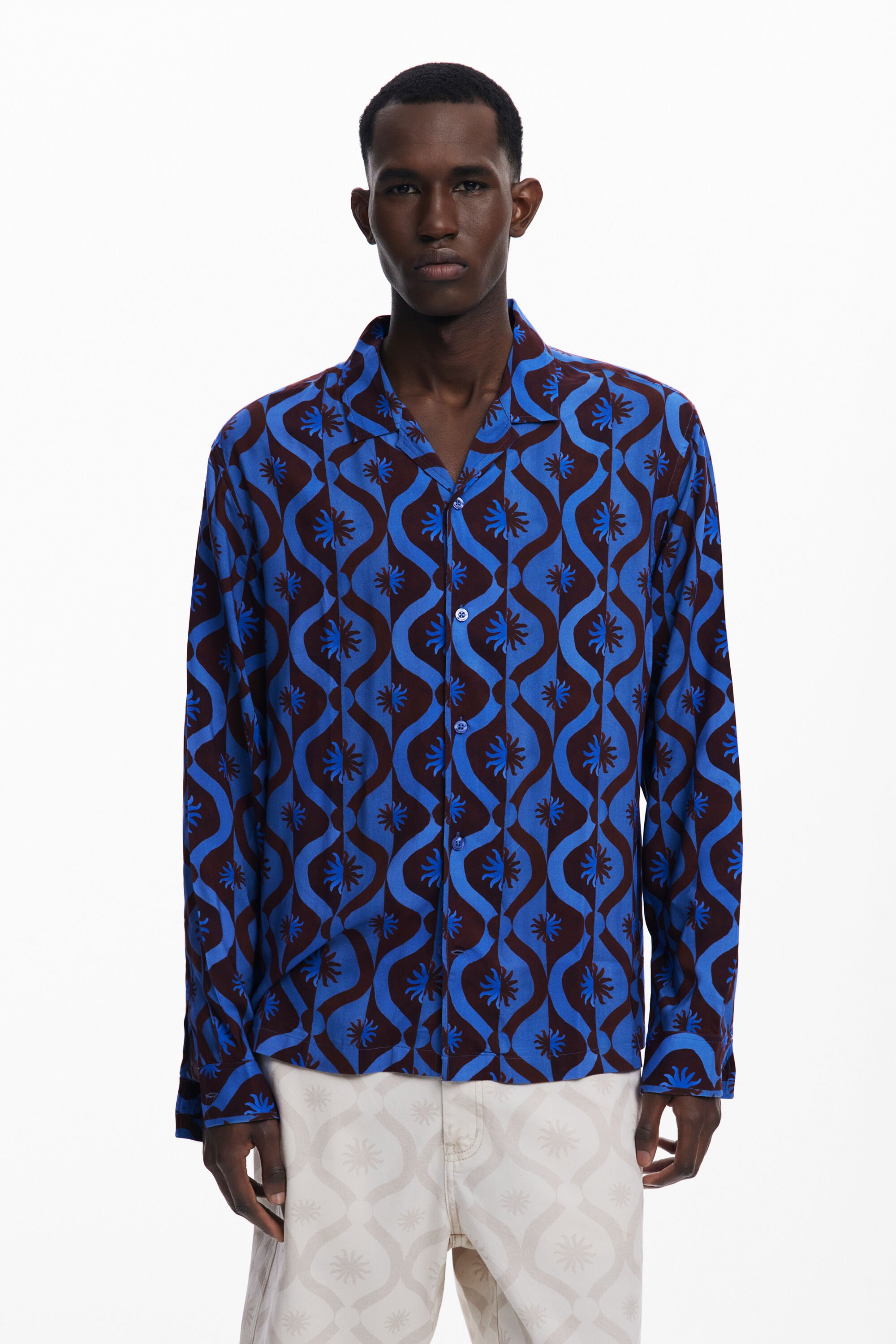 Desigual Langarmshirt met zonnen - BLUE