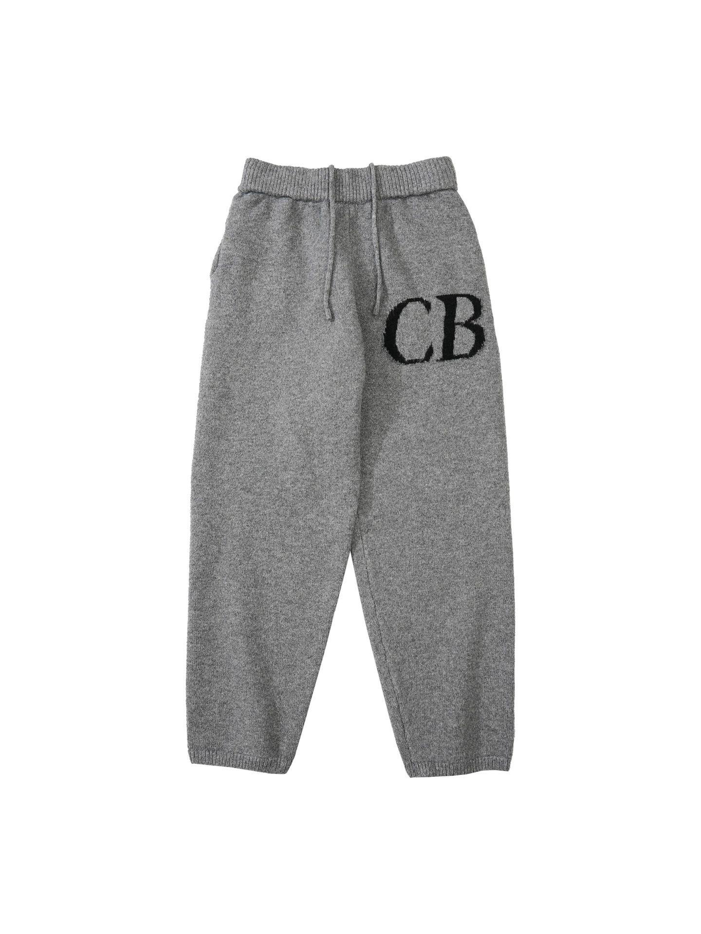 StrideBox CB Trendy Minimalist Logo Jacquard Sweater - Unisex, Loose Fit, Round Neck M