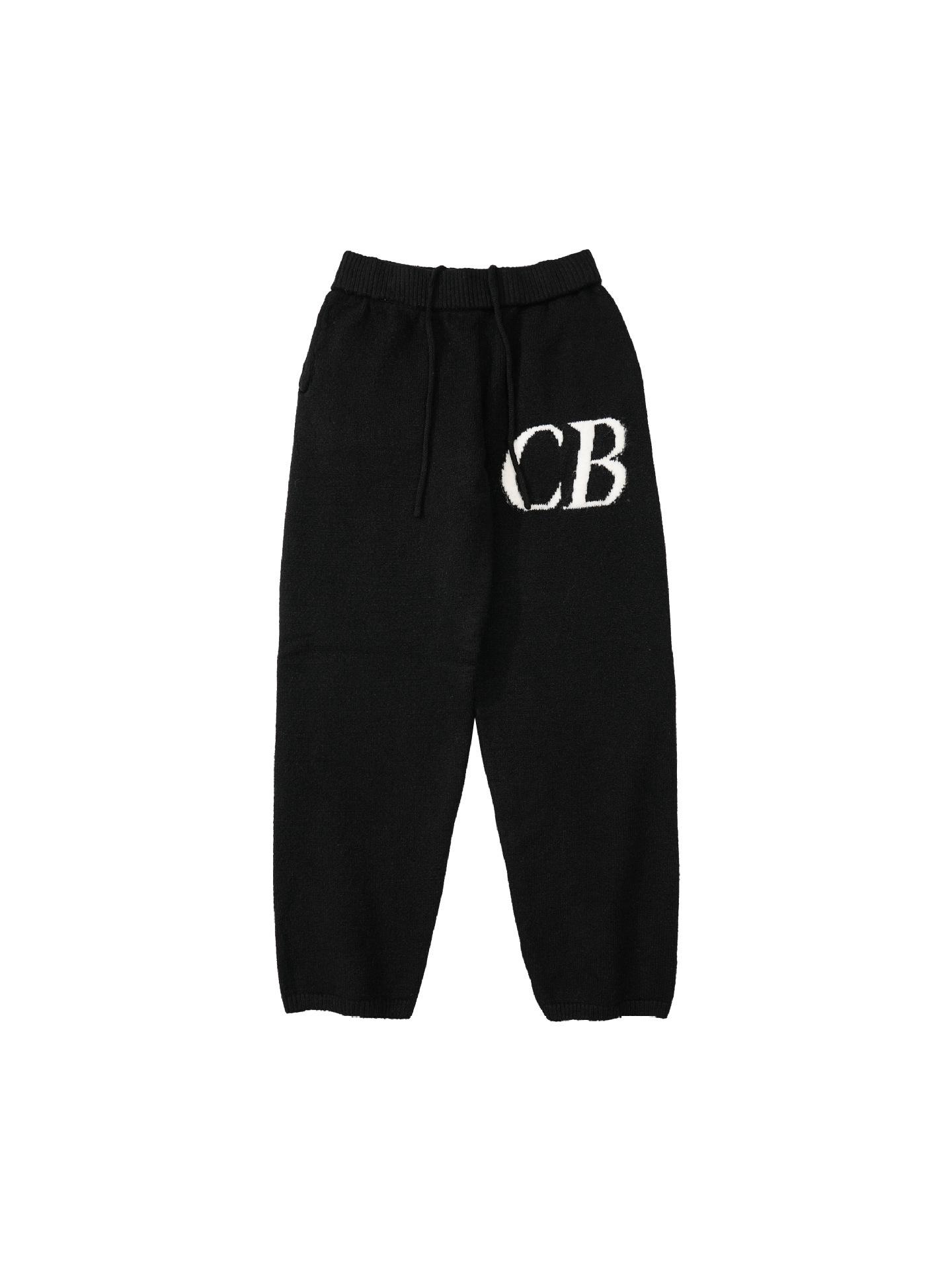 StrideBox CB Trendy Minimalist Logo Jacquard Sweater - Unisex, Loose Fit, Round Neck XL