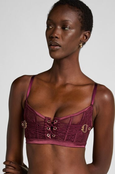 Hunkemöller Niet-voorgevormde longline bh Avela Rood
