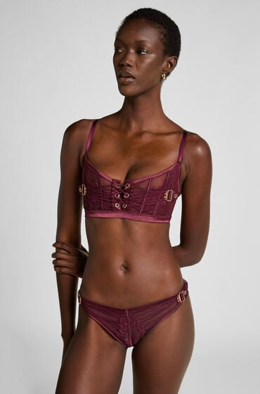 Hunkemöller Hoog uitgesneden brazilian Avela Rood