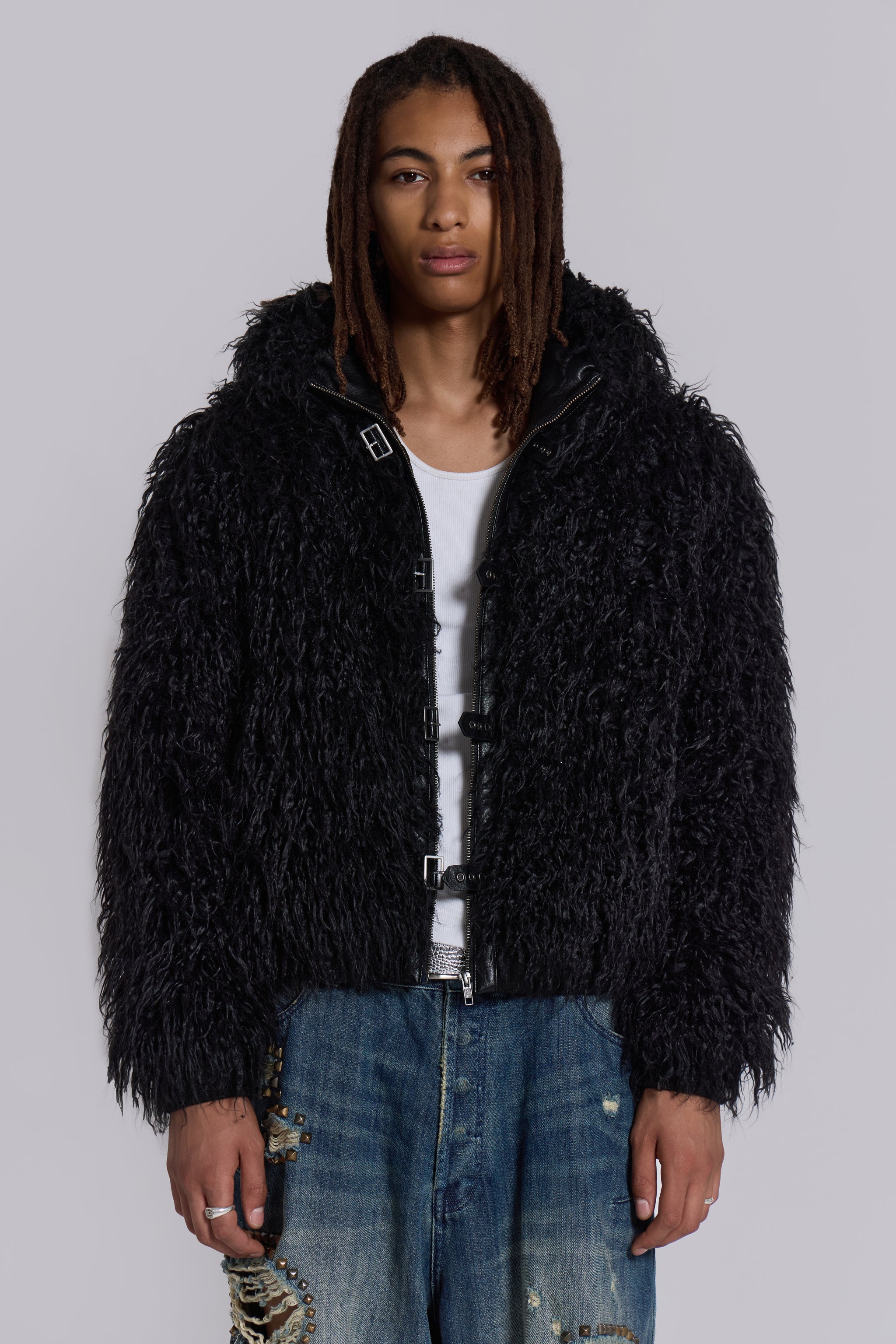 Jaded Man Black Matte Mendoza Jacket
